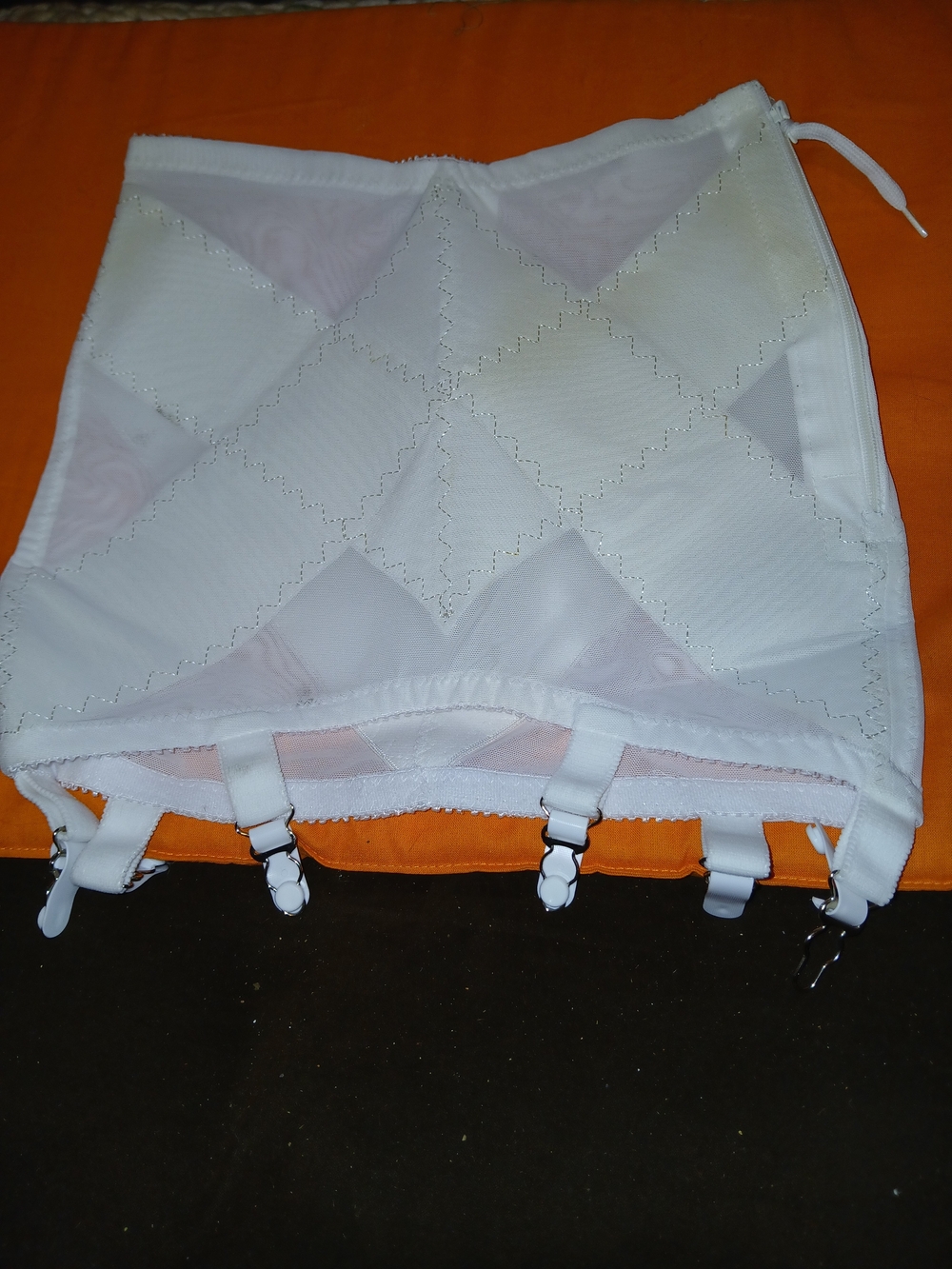 White Vintage Style Girdle with Garters
